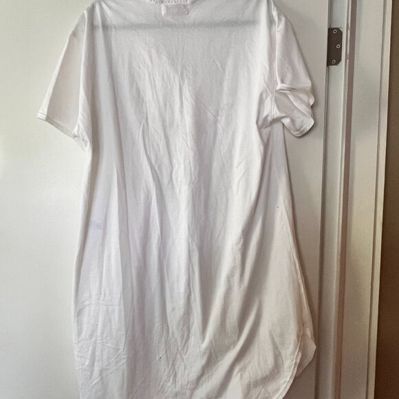 Small Vintage Verena nightshirt100% cotton short sleeve floral lace made USA - Picture 5 of 7